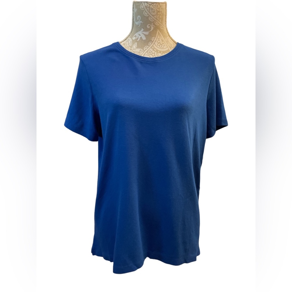 Kim Rogers Perfectly Soft Women’s Size Medium Blue Tee